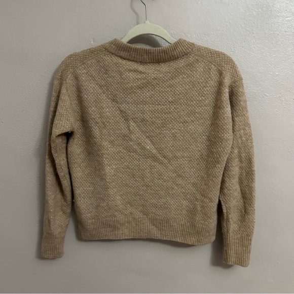 Quince Women's wool blend Crewneck Sweater in Light Beige - Picture 2 of 4